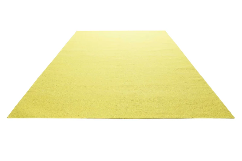 Kelim Teppich Gelb aus Baumwolle "Nizza" Green Looop