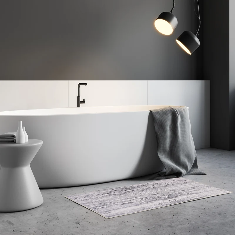 Badteppich Grau Vintage "Sydney" WECONhome