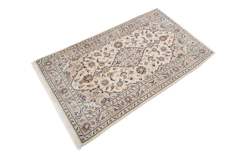 Perserteppich - Keshan - 95 x 155 cm - hellbeige