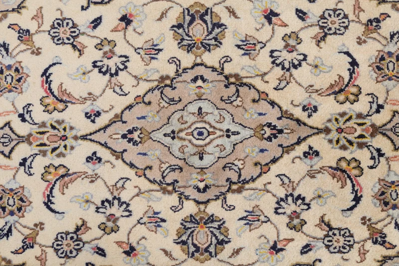 Perserteppich - Keshan - 95 x 155 cm - hellbeige