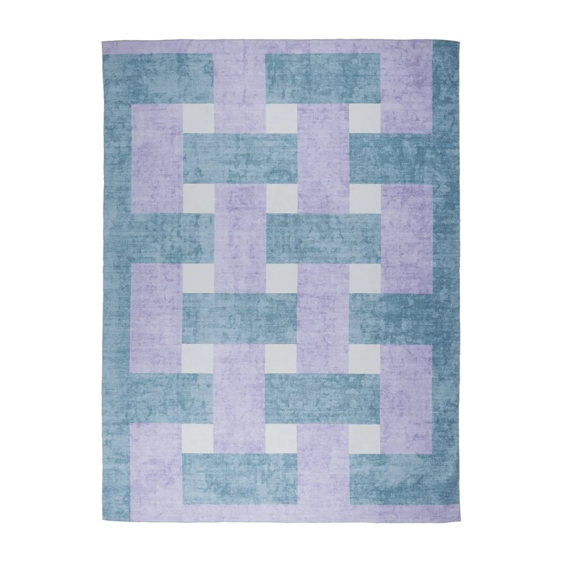 Retro In- & Outdoorteppich - Pop Lines Lila