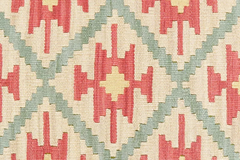 Kelim Gashgai · Handgewebt – Beige, 201x63 cm