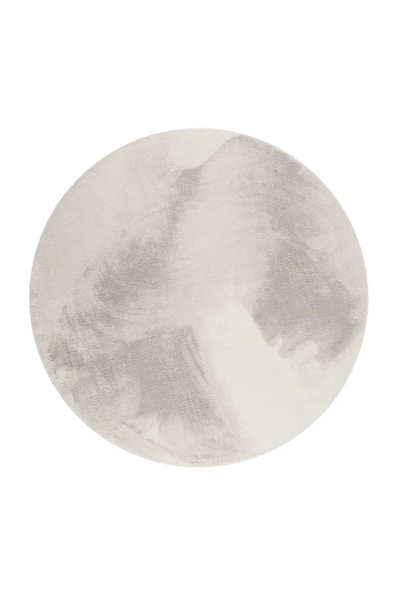 Esprit Teppich Rund Greige und sehr flauschig Hochflor "Alice"