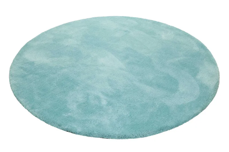 Esprit Teppich Rund Türkis Hochflor "Relaxx"