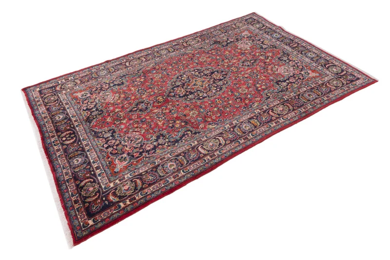 Perserteppich - Keshan - 195 x 300 cm - dunkelrot