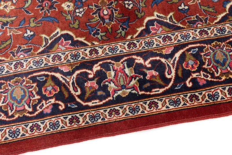 Perserteppich - Keshan - 105 x 150 cm - dunkelrot