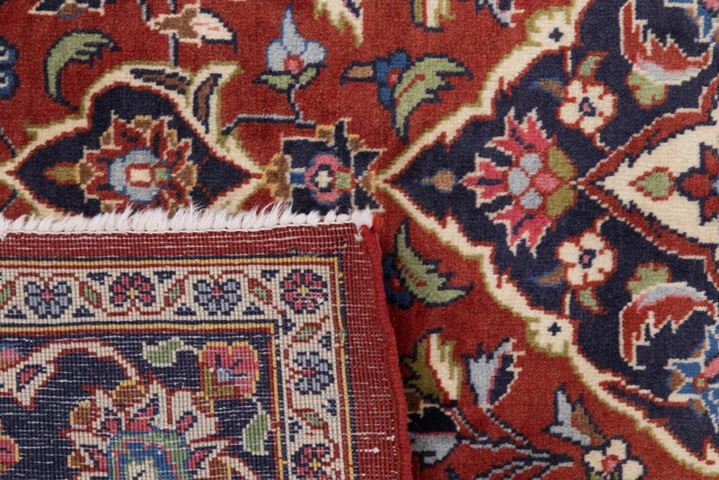 Perserteppich - Keshan - 105 x 150 cm - dunkelrot