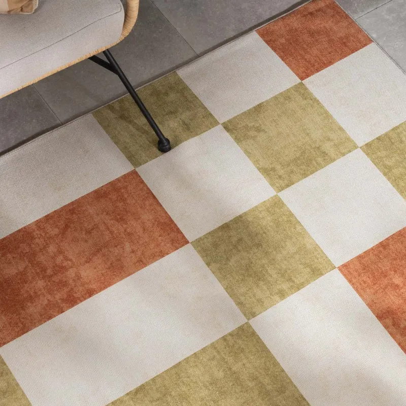 Retro In- & Outdoorteppich - Pop Cubes Terra
