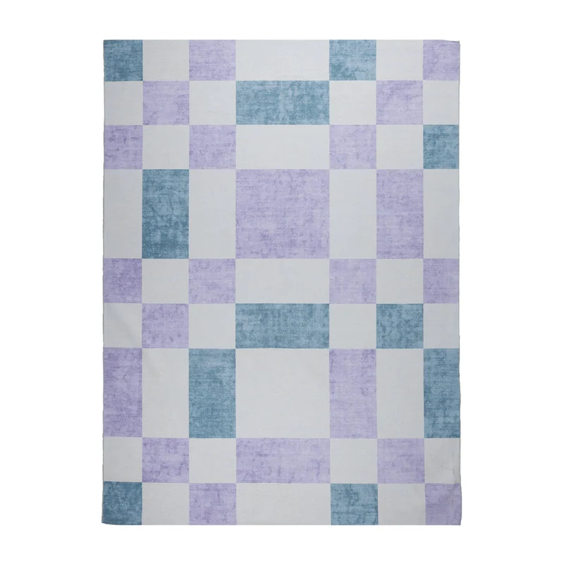 Retro In- & Outdoorteppich - Pop Cubes Lila
