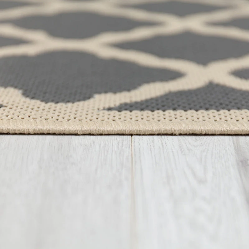 Balkon Teppich - Floreno Padua Beige Anthrazit