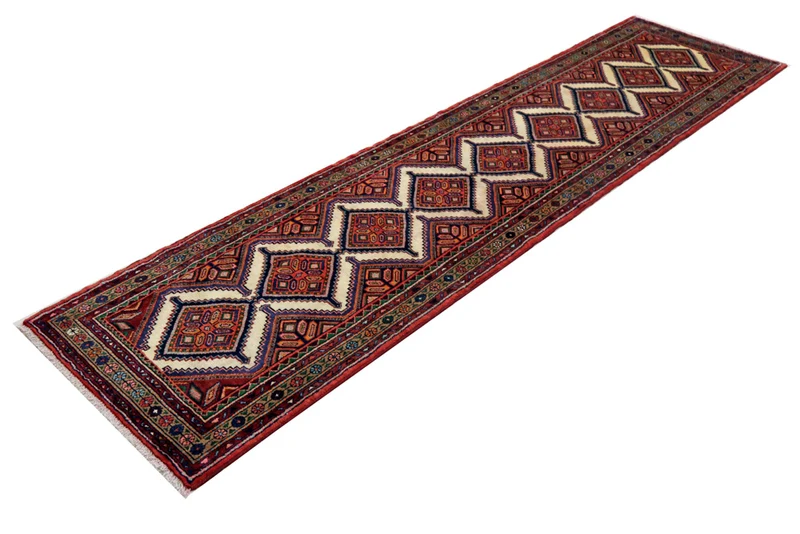 Läufer Perser - Nomadic - 87 x 348 cm - dunkelbeige