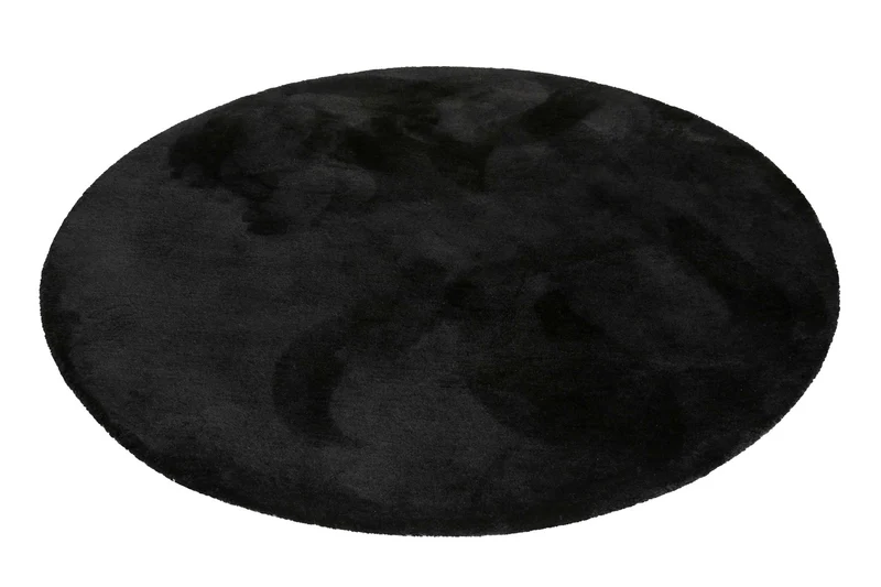 Esprit Teppich Rund Schwarz Hochflor "Relaxx"