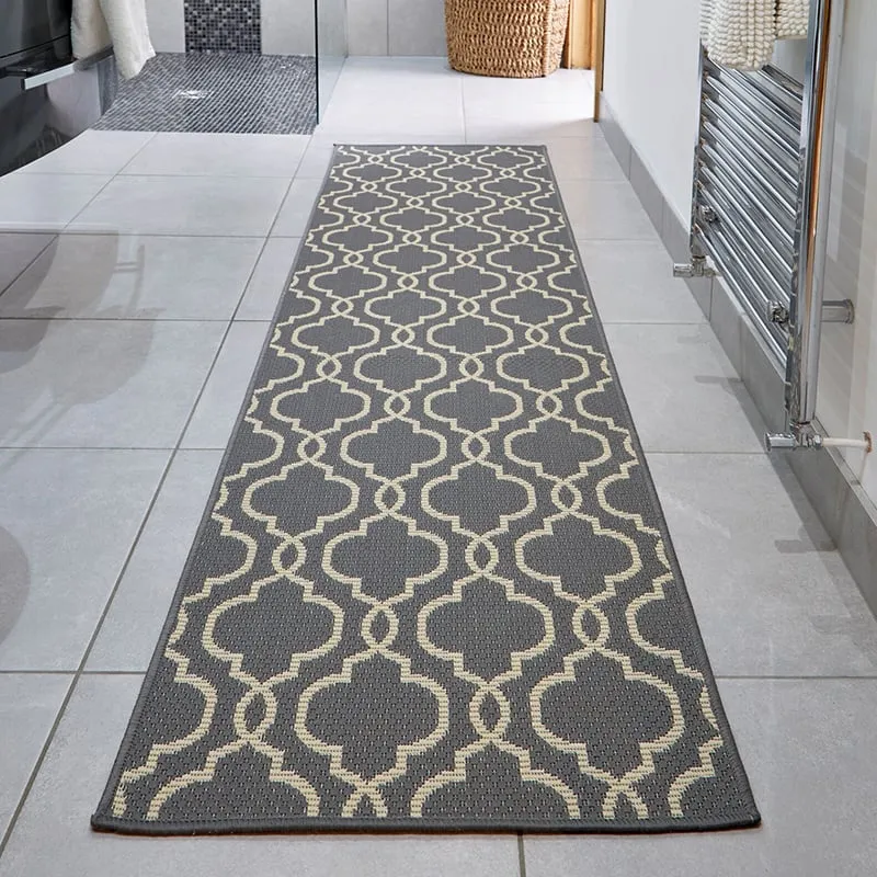 Balkon Teppich - Floreno Milan Anthrazit Beige