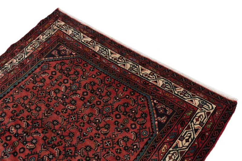 Perserteppich - Nomadic - 146 x 190 cm - dunkelrot