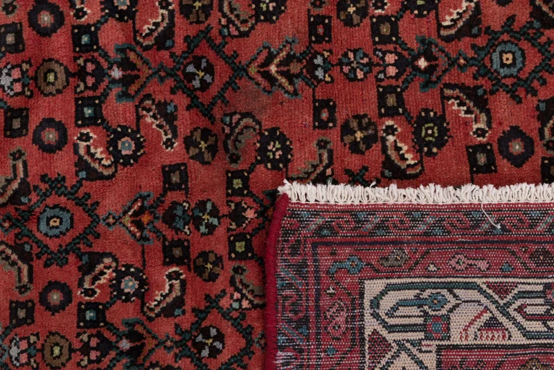 Perserteppich - Nomadic - 146 x 190 cm - dunkelrot