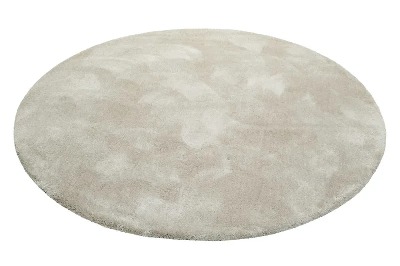 Esprit Teppich Rund Creme Beige Hochflor "Relaxx"