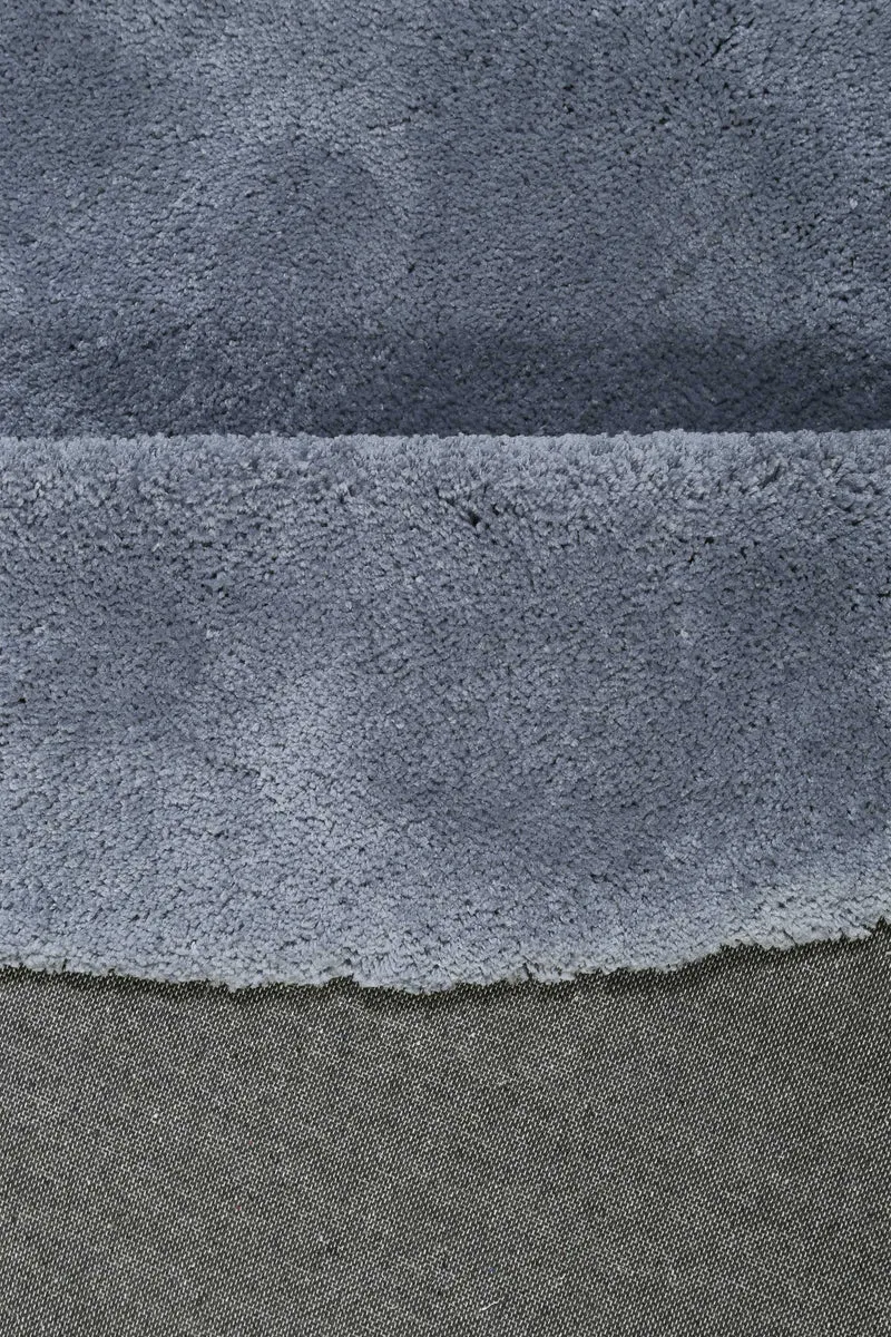 Esprit Teppich Rund Blau Grau Hochflor "Relaxx"