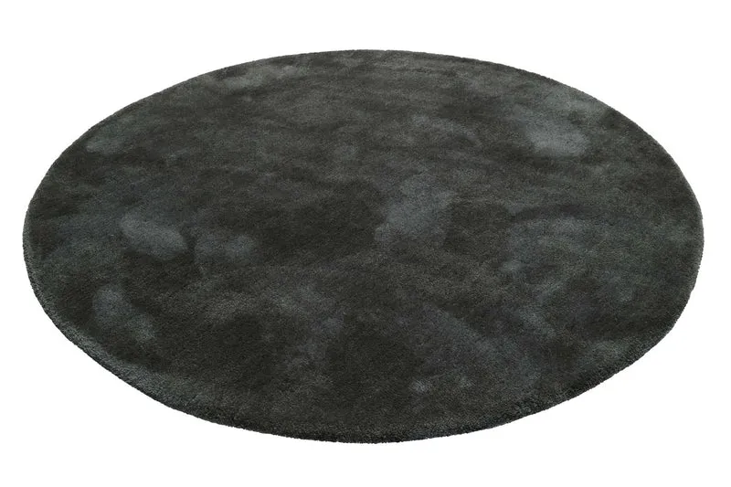 Esprit Teppich Rund Anthrazit Hochflor "Relaxx"