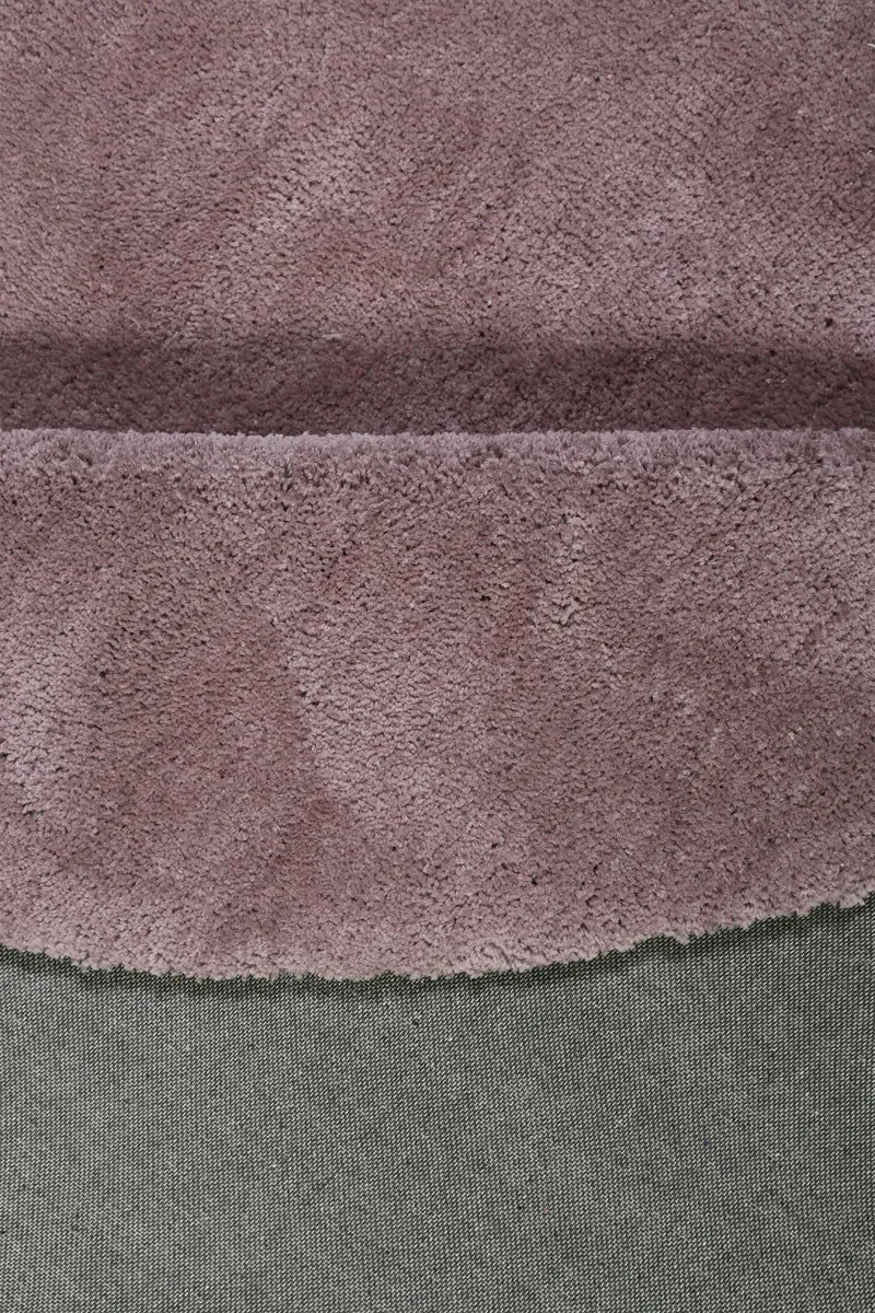 Esprit Teppich Rund Altrosa Flieder Hochflor "Relaxx"