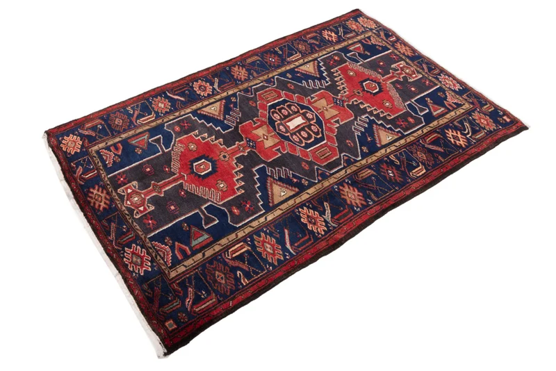 Perserteppich - Nomadic - 140 x 205 cm - dunkelrot