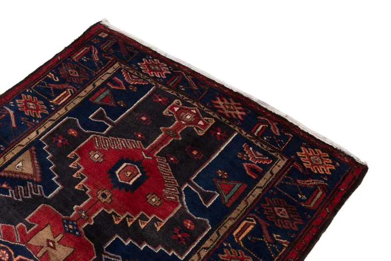 Perserteppich - Nomadic - 140 x 205 cm - dunkelrot