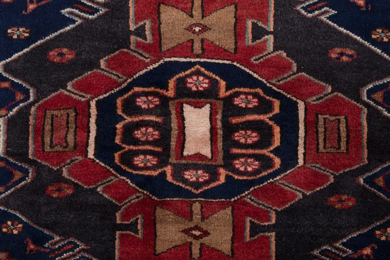 Perserteppich - Nomadic - 140 x 205 cm - dunkelrot