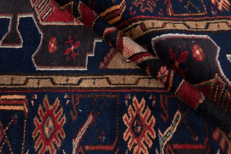 Perserteppich - Nomadic - 140 x 205 cm - dunkelrot