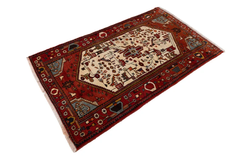 Perserteppich - Nomadic - 122 x 200 cm - beige