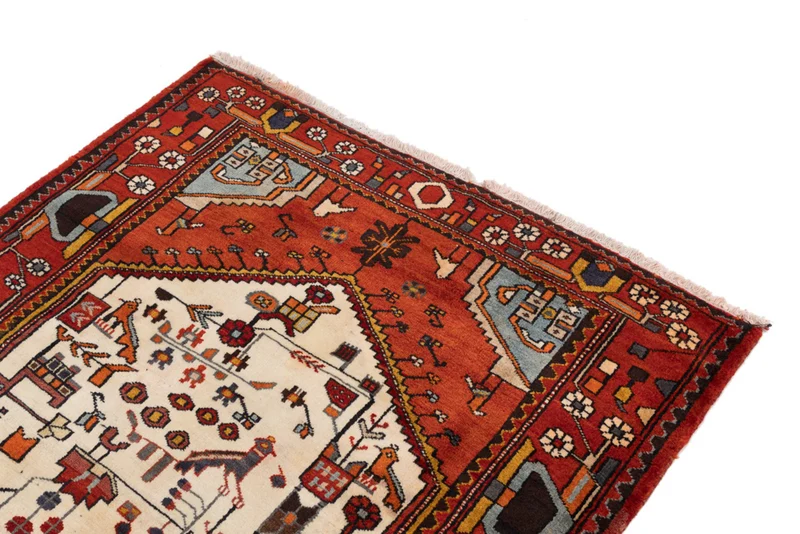Perserteppich - Nomadic - 122 x 200 cm - beige