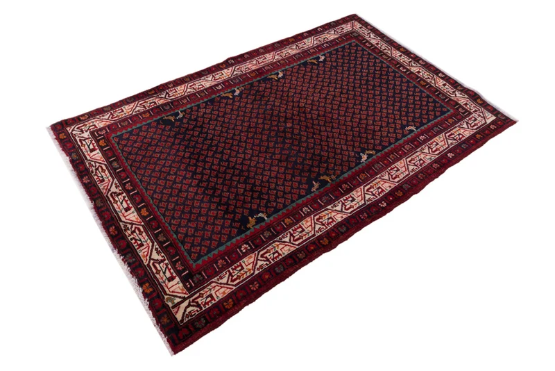 Perserteppich - Nomadic - 138 x 215 cm - dunkelrot