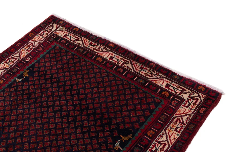 Perserteppich - Nomadic - 138 x 215 cm - dunkelrot