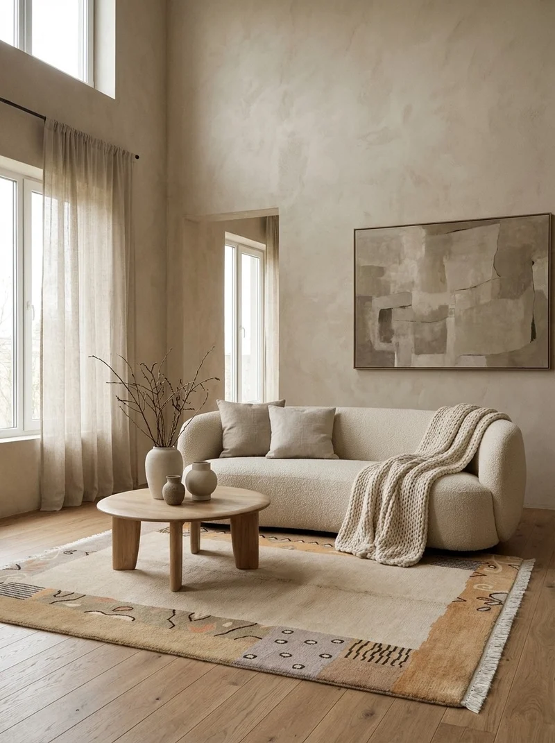 Nepal · Handgeknüpft – Beige, 195x152 cm