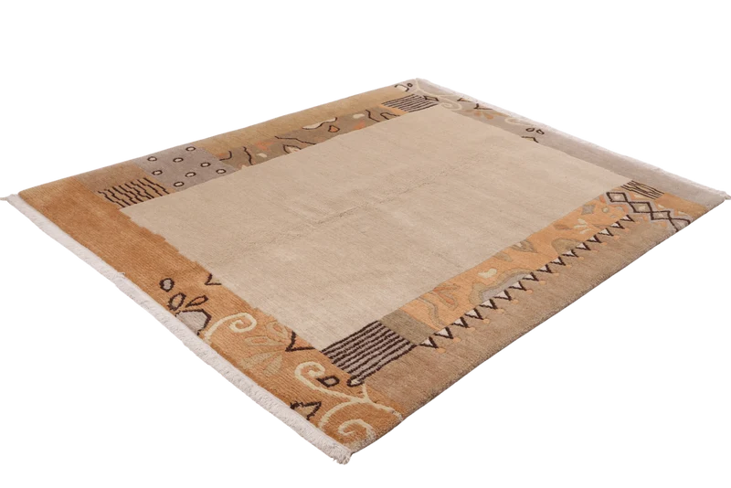 Nepal · Handgeknüpft – Beige, 195x152 cm