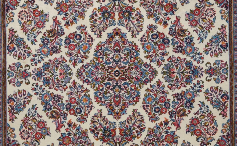 Sarough · Handgeknüpft – Beige, 353x249 cm