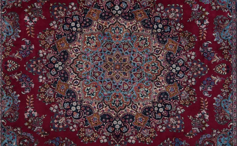 Sabzevar · Handgeknüpft – Rot, 395x302 cm