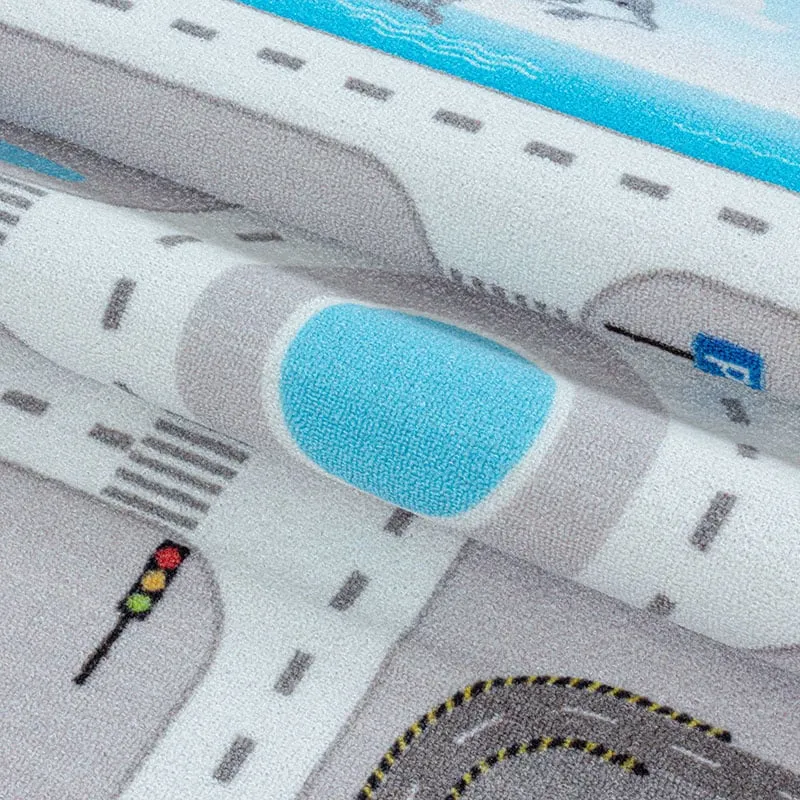 Spielteppich - Pleun Autobahn Grau