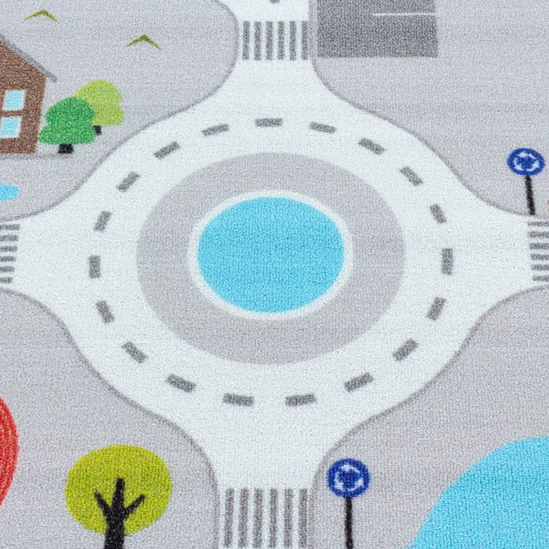 Spielteppich - Pleun Autobahn Grau