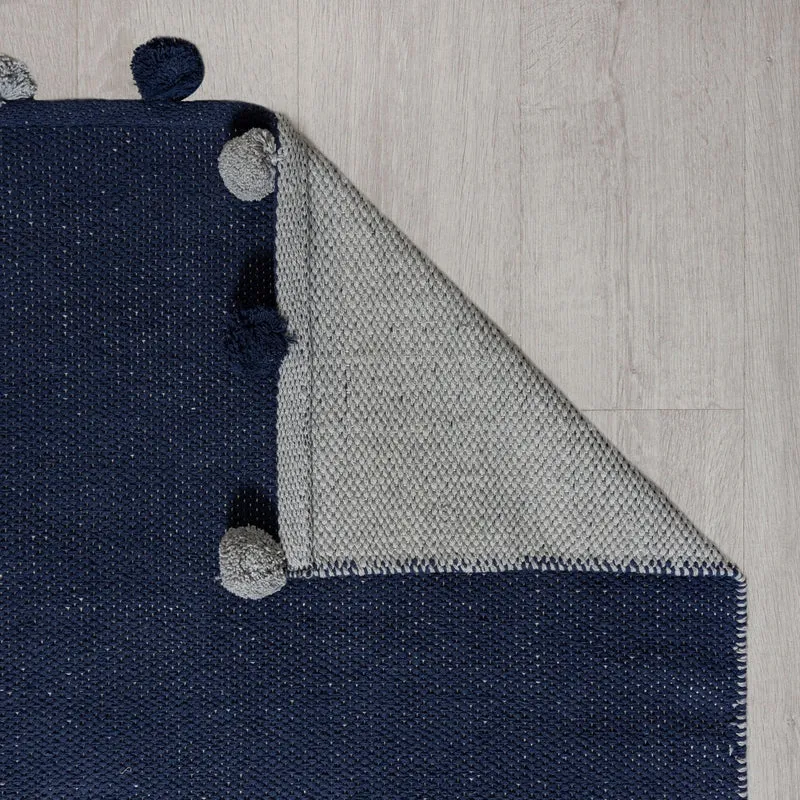 Kinderteppich - Pepito Fringe Blau