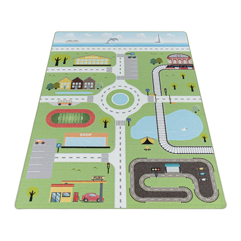 Spielteppich - Pleun Autobahn Grün