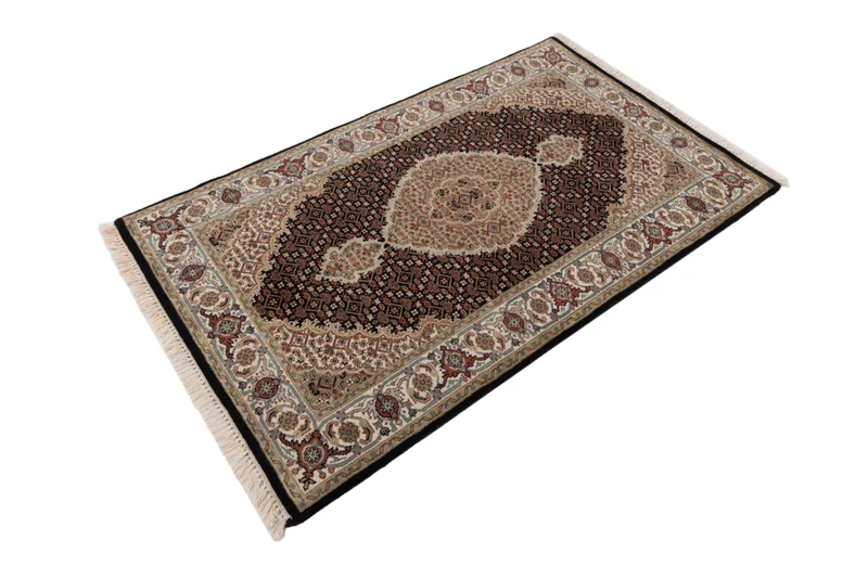 Orientteppich - Täbriz - 95 x 155 cm - dunkelbeige