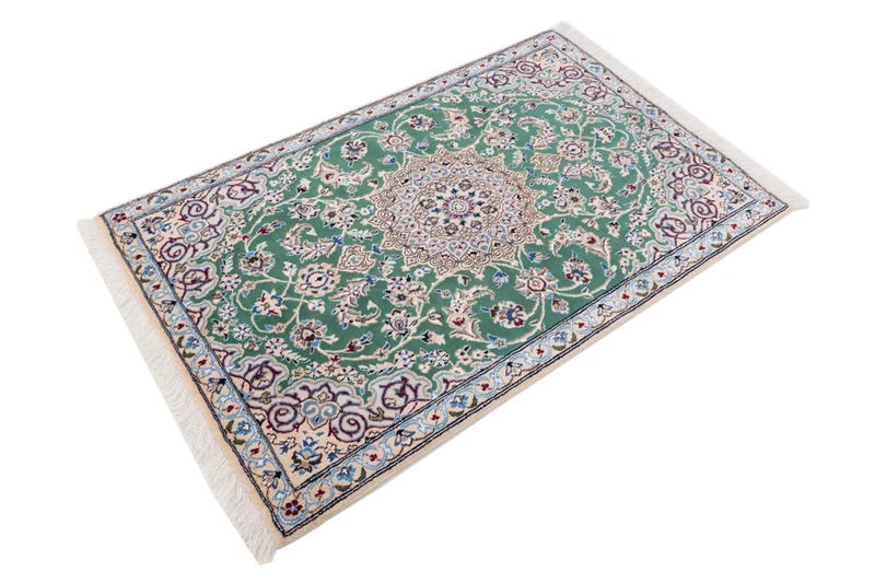 Perserteppich - Nain - 88 x 136 cm - grün