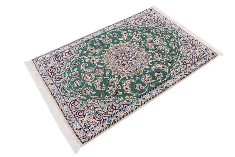 Perserteppich - Nain - 88 x 136 cm - grün