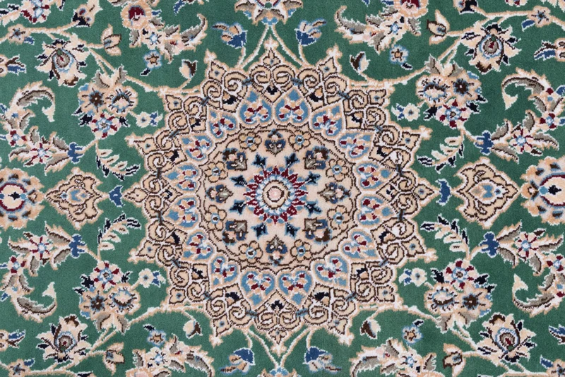 Perserteppich - Nain - 88 x 136 cm - grün