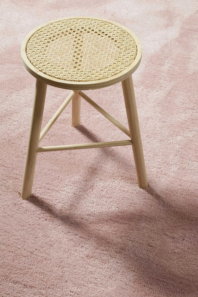 Teppich Rund Rosa Hochflor "Pisa" Homie Living