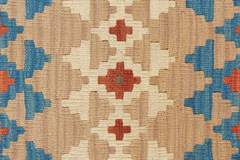 Kelim Gashgai · Handgewebt – Beige, 92x62 cm
