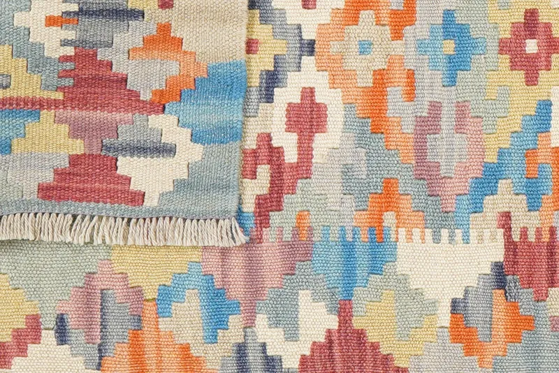 Kelim Gashgai · Handgewebt – Bunt, 197x62 cm