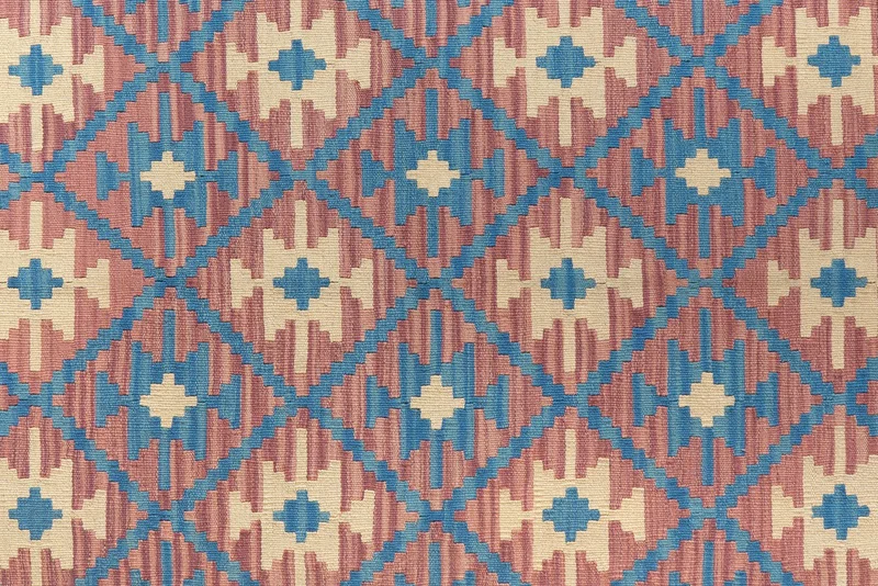 Kelim Gashgai · Handgewebt – Blau, 235x172 cm