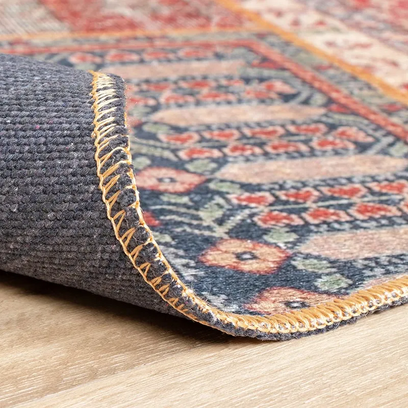 Teppich Patchwork Rund - Moods Rot No.16