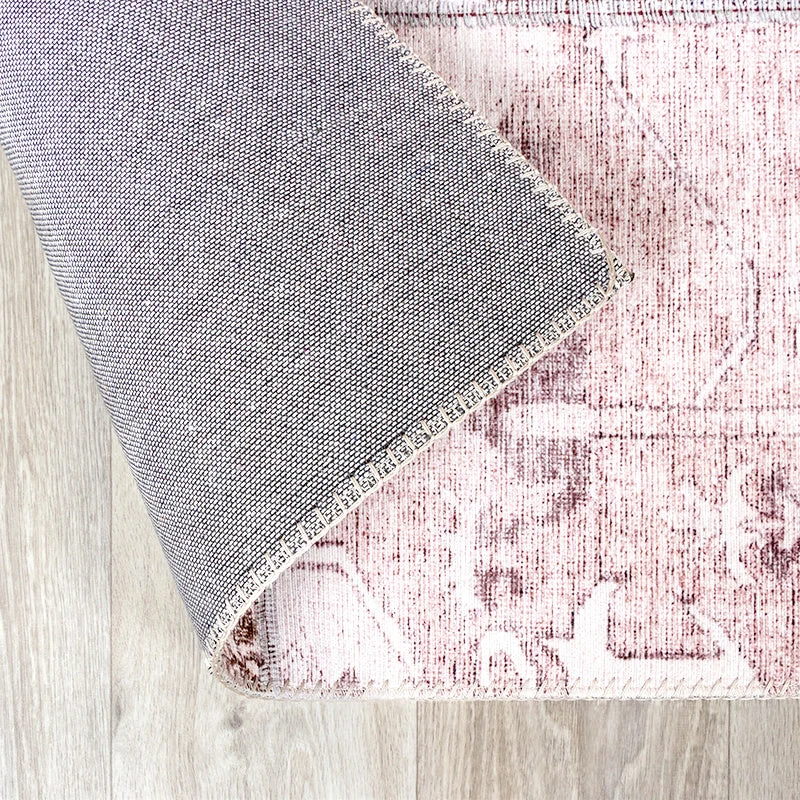 Patchwork Teppich - Lago Rot Rosa