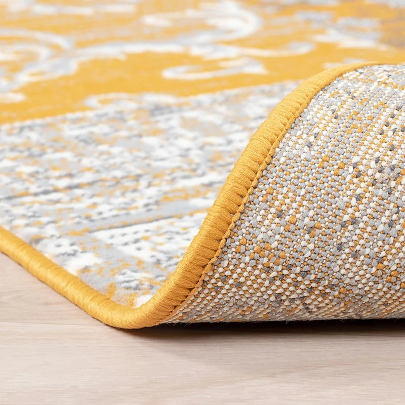 Teppich Patchwork - Famous Ocker